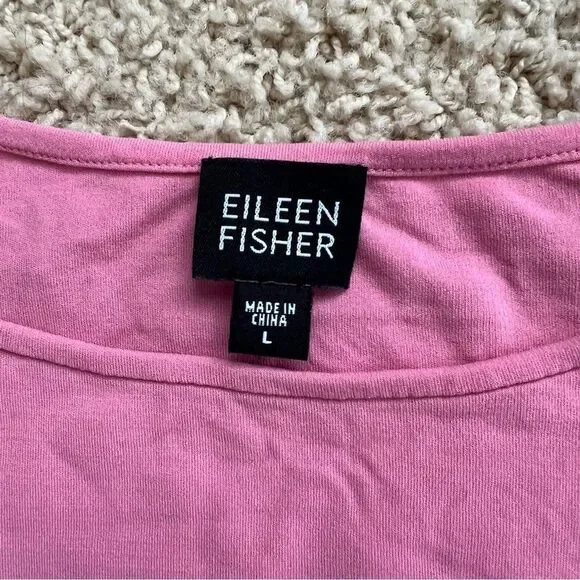 Eileen Fisher 100% Silk Pink Tank Top - Picture 3 of 4
